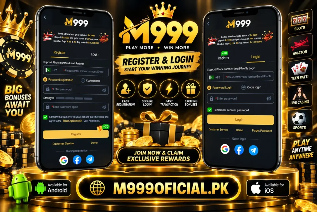 M999 Login & Registraction